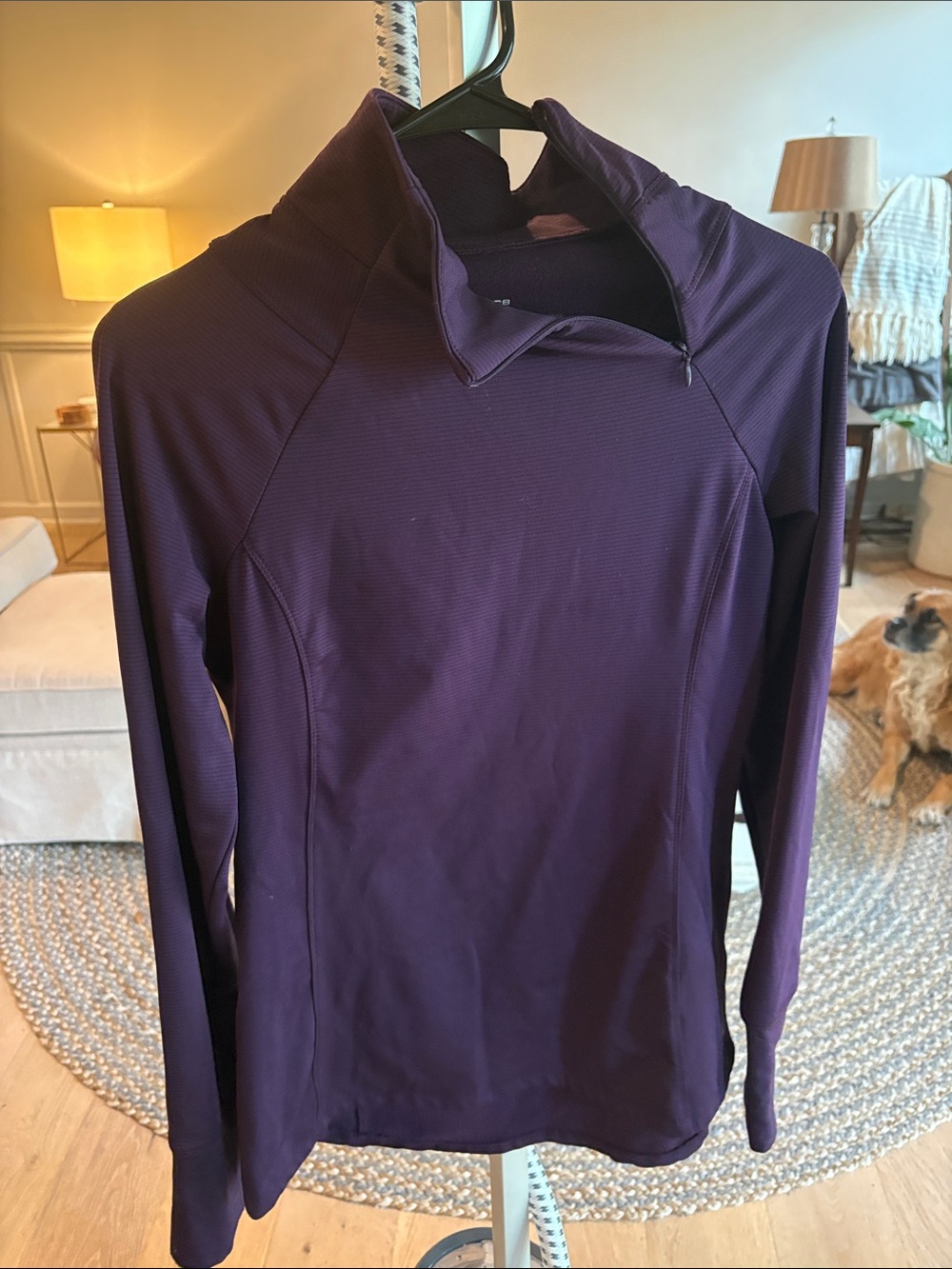 Layer 8 Women's Long Sleeve Quarter-Zip Pullover - Deep Plum